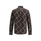 Burberry Brown Cotton Pattern Shirt